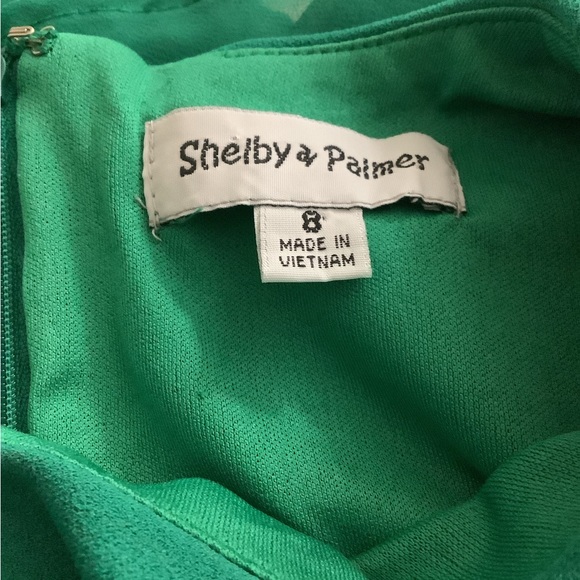 Selby Green High Low Dress with Ruffle Sleeves - Picture 7 of 7